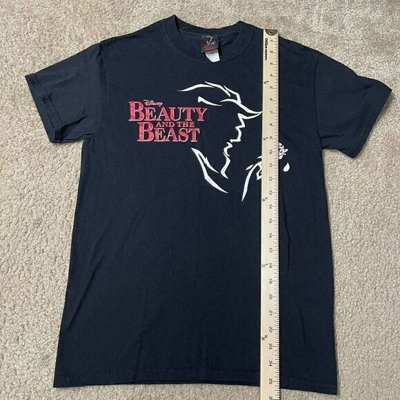 Disneys Beauty And The Beast Mens Black T Shirt Size Small Gilman Vintage - Picture 4 of 7